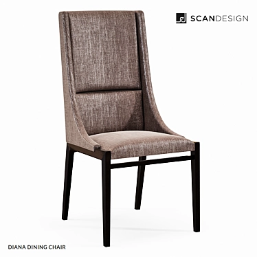 Premium Diana Dining Chair 3D model image 1 