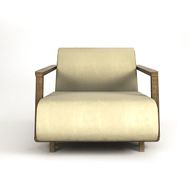 Ossau Armchair - Elegant Comfort 3D model image 1 