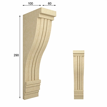 Versatile KN-11 Bracket for All Your Needs 3D model image 1 