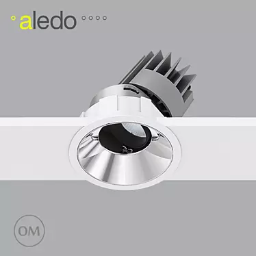 Aledo Skill SRA 68: Professional Round Swivel Luminaire 3D model image 1 