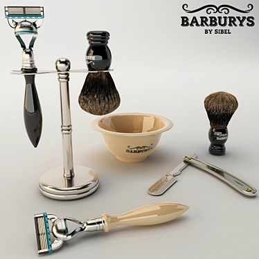 Barburys Man Accessories Set 3D model image 1 