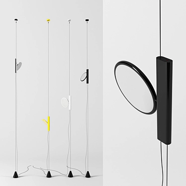 Minimalistic Pendant Light: Flos Ok 3D model image 1 