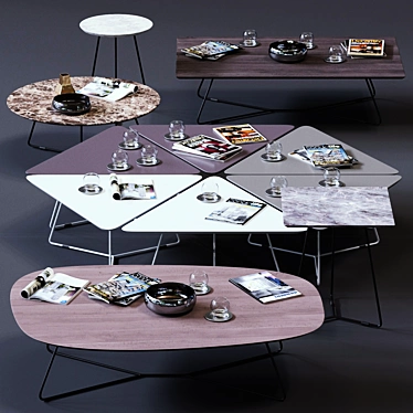 Ditre Italia Coffee Tables Set 02