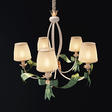 Elegant Epoca 5-Light Chandelier 3D model image 1 