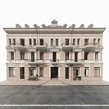 Classicism 1903: Ivan Meshkov's Svetlanskaya Street Facade 3D model image 1 