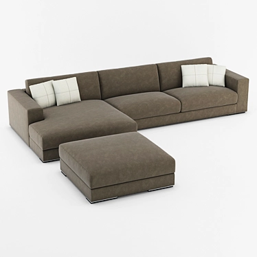 Ultimate Comfort Sofa 3D model image 1 