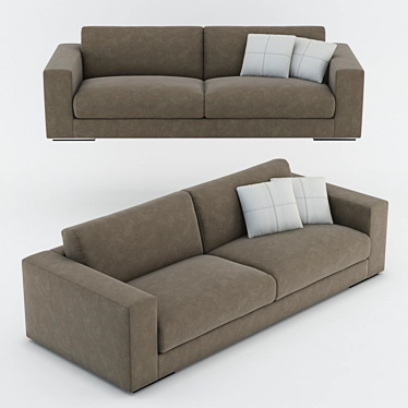 Sleek and Stylish Sofa 3D model image 1 