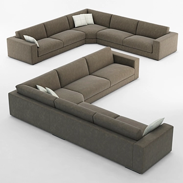 Luxury Comfort Sofa 3D model image 1 