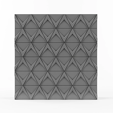 3D Wall Panel - Modern Home Decor 3D model image 1 