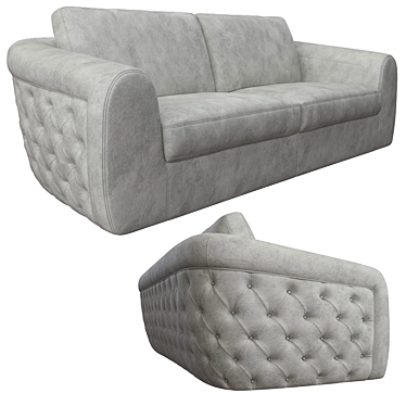 Toscanova Glam Sofa: Realistic 3D Model 3D model image 1 