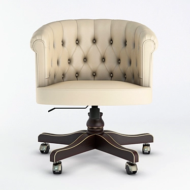 Elegant Locke Armchair: Stylish Comfort 3D model image 1 