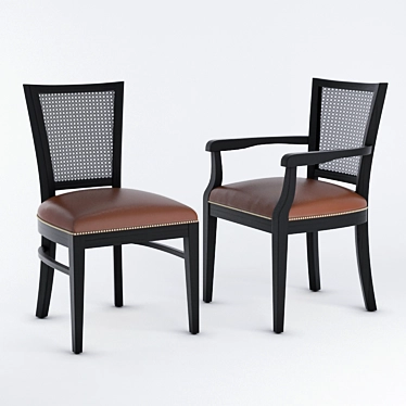 Elegant Minus Chair: Contemporary Design 3D model image 1 