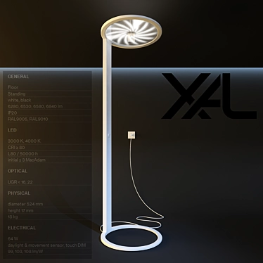 XAL HELIOS Free Standing Floor Lamp 3D model image 1 