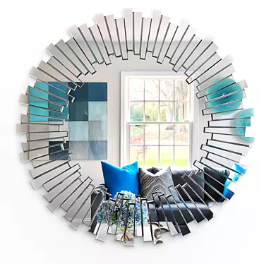 Constructive Design Round Mirror 3D model image 1 