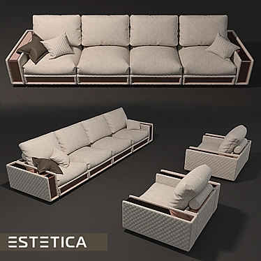ESTETICA Miami Lux Sofa & Armchair 3D model image 1 