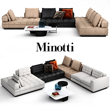 Modular Lawrence Sofa: Versatile Elegance 3D model image 1 