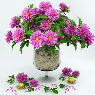 Blossom Beauty-06: Embrace the Summer Floral Delight! 3D model image 1 
