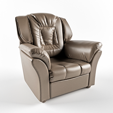 Title: Classic Leather Seat Model 3D model image 1 