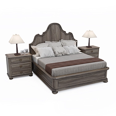 Bernhardt Belgian Oak Panel Bed