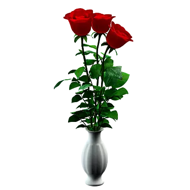 Delicate Rose Bouquet 3D model image 1 