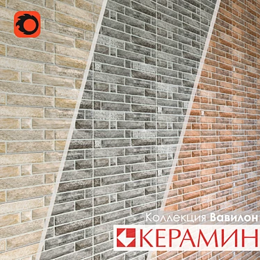 Glamor Ceramic Tile Collection 3D model image 1 