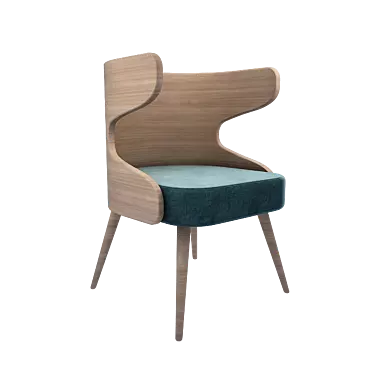 Chic Republic Wooden Armchair 3D model image 1 