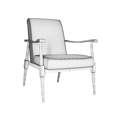 Mid-Century Caracole Dryden Chair 3D model image 1 