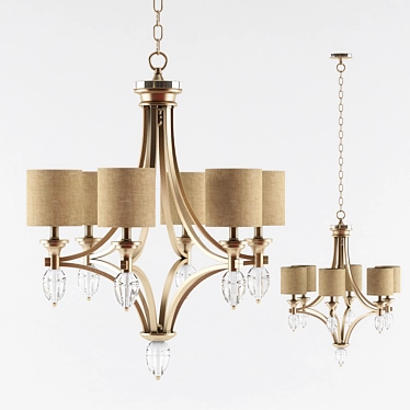 Elegant Sebastian Chandelier: V-Ray for 3ds Max 3D model image 1 