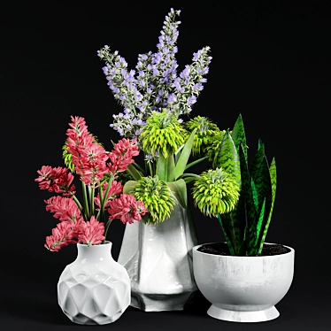 Beautiful Blooms Collection 3D model image 1 