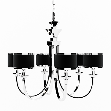 Elegant Tuxedo Chandelier 3D model image 1 