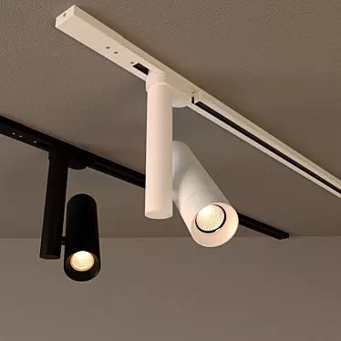 Sleek Track Light: DT-005BW60 3D model image 1 