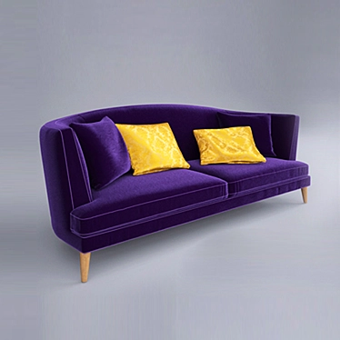 Luxury Busnelli Tresor Sofa 3D model image 1 