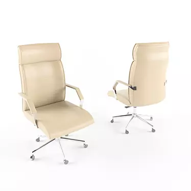 Elegant Ergonomic Executive Chair 3D model image 1 