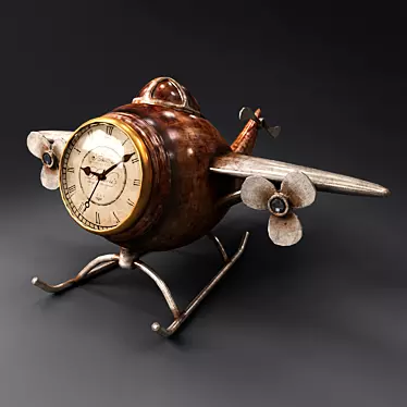 Aviator's Desk Clock 3D model image 1 