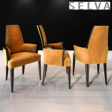 Elegant Selva Armchair (Art.1057) 3D model image 1 