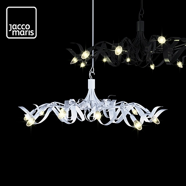 Elegant Oval Chandelier  3D model image 1 