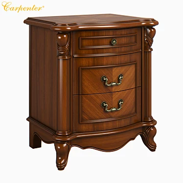 Carpenter Night Stand: Stylish and Functional 3D model image 1 