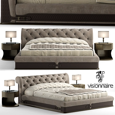Title: Luxury Chester Laurence Bed 3D model image 1 