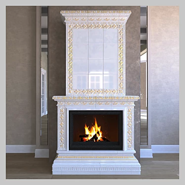 KafelKar Fireplace Tile Design 3D model image 1 
