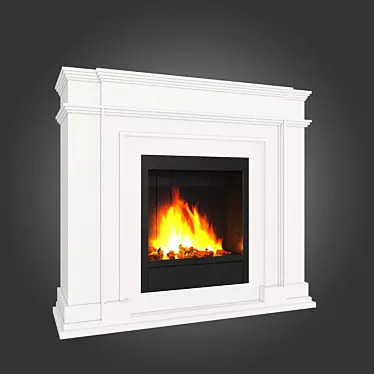 Elegant Lepgrand Fireplace Portal 3D model image 1 