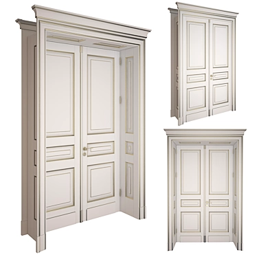 Classic Side-Opening Door 3D model image 1 