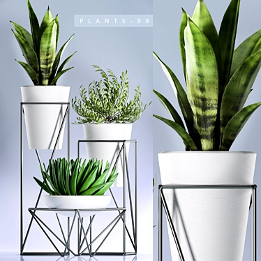 Greenery Delight: Premium 3D Plant Collection 3D model image 1 