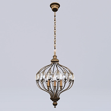 Favourite Fes Chandelier 3-Light 3D model image 1 