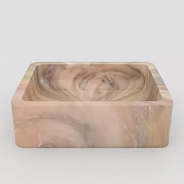 Elegant Marble Washbasin RM04 3D model image 1 