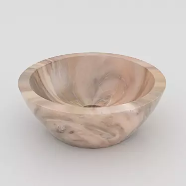Elegant Marble Washbasin RM05 3D model image 1 
