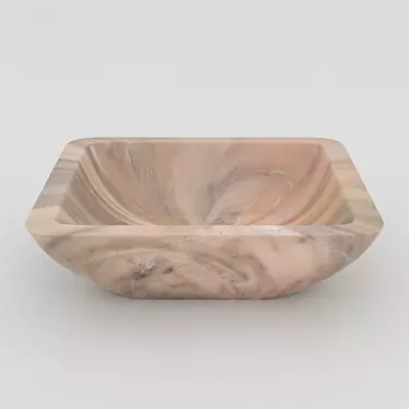 Elegant Marble Washbasin - RM08 3D model image 1 