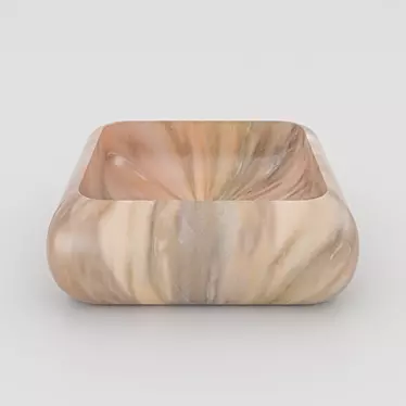 Elegant Marble Washbasin 3D model image 1 