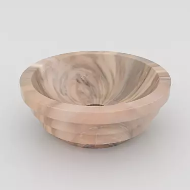 Elegant Marble Washbasin in Multiple Colors 3D model image 1 