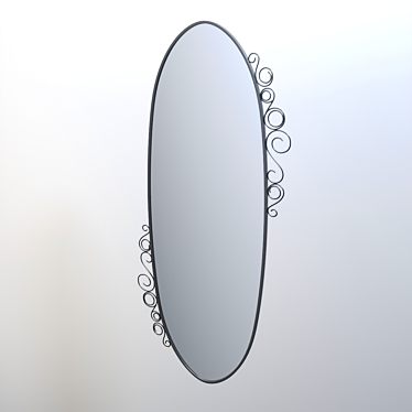 Ekne Oval Wall Mirror - 700x1500mm 3D model image 1 