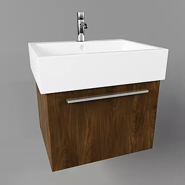 DURAVIT XL6044: Sleek and Spacious Suspension 3D model image 1 